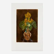 Georges Braque, Les marguerites, c. 1950, etching and aquatint in colors on BFK Rives