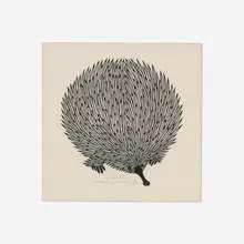 Jacques Hnizdovsky, Native Porcupine, 1974, woodcut