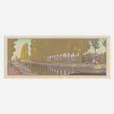 Frank Morley Fletcher, The Waterway, 1905, woodcut in colors