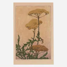 Edna Boies Hopkins, Achilles, c. 1906, woodcut in colors