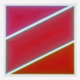 Richard Anuszkiewicz, Zonal (from The Metropolitan Scene portfolio), 1968, screenprint in colors on aluminum