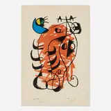 La boîte alerte by Joan Miró, 1959, lithograph in colors on Arches, sold Jul 2026