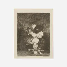 Francisco Goya, Tan bárbara la Seguridad como el Delito, c. 1820, etching on laid paper