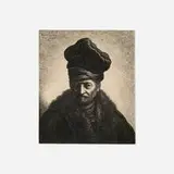 Jan Gillisz van Vliet, Portrait of a Man, after Rembrandt, 1633, etching