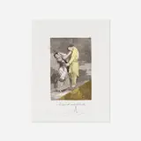 Salvador Dalí, A caza de mondadientes (from the Les Caprices de Goya de Dalí portfolio), 1977, etching and drypoint on BFK Rives with hand-coloring