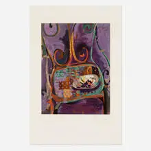 Georges Braque, La chaise, 1962, lithograph in colors