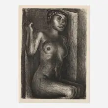 David Alfaro Siqueiros, Desnudo, 1930, lithograph