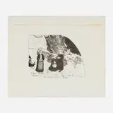 Paul Gauguin, Les drames de la mer, Bretagne, 1889, zincograph on simi-Japon
