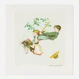 Norman Rockwell, The Swing, 1976, lithograph in colors