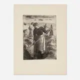 Camille Pissarro, Faneuses d'Eragny, 1897, etching