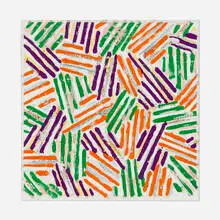 Jasper Johns, Untitled, 1977, screenprint in colors on Patapar printing parchment