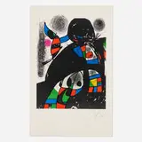 San Lazzaro et ses amis by Joan Miró, 1975, lithograph in colors on Arches, sold Jul 2026