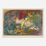 Marc Chagall, Enlèvement de Chloé (from the Daphnis et Chloé portfolio), 1961, lithograph in colors on Arches