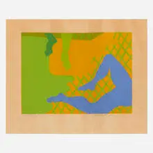 Kay WalkingStick, Untitled, 1973, screenprint in colors