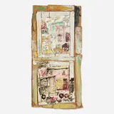 Purvis Young, Untitled, mixed media on cardboard