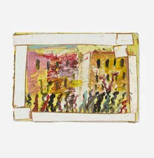 Untitled by Purvis Young, mixed media on Masonite, sold Jun 2026