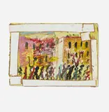 Purvis Young, Untitled, mixed media on Masonite