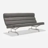 Charles and Ray Eames, Sofa, model 3473, 1964, upholstery, cast aluminum