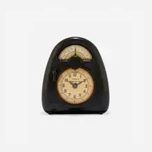 Isamu Noguchi, Measured Time clock and kitchen timer, c. 1932, Bakelite, glass, printed paper