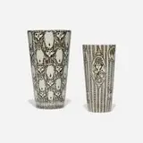 Bjørn Wiinblad, Vases, set of two, c. 1980, glazed stoneware