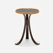 Edward Wormley, Occasional table, c. 1962, laminate, walnut, ash