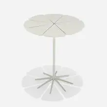 Richard Schultz, Petal occasional table, model P320, 1960, enameled aluminum, lacquered wood