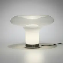 Angelo Mangiarotti, Lesbo table lamp, 1967, cased glass, aluminum