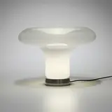 Angelo Mangiarotti, Lesbo table lamp, 1967, cased glass, aluminum