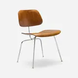 Charles and Ray Eames, DCM, aniline-dyed birch plywood, chrome-plated steel, rubber