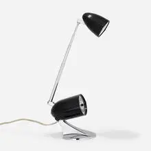 Hamilton Industries, Table lamp, c. 1960, plastic, chrome-plated metal