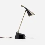 Richard Barr, Table lamp, model D750, c. 1965, enameled and chrome-plated brass