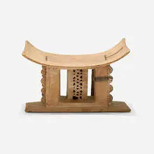 Asante, Asesedwa (prestige stool), carved wood