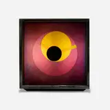 Kirsch Hamilton, Prisma Kinetic Art clock, 1976, acrylic, rubber-coated aluminum