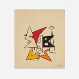 Alexander Calder, Petit Stabile (from Derrière le Miroir No. 141), 1963, lithograph in colors on BFK Rives