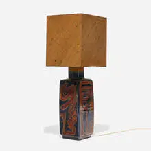 Orient table lamp, model 8447 by Carl-Harry Stålhane, c. 1960, glazed stoneware, sold Aug 2026