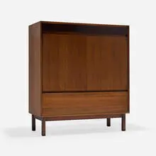 Inc. John Stuart, Cabinet, c. 1955, walnut