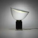 Achille & Pier Giacomo Castiglioni, Taccia small table lamp, glass, enameled aluminum, stainless steel