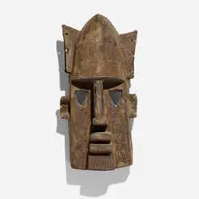 Dogon, Mask, carved wood, rope
