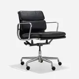 Charles and Ray Eames, Soft Pad Managment chair, 1969 / 2004, leather, aluminum, enameled steel