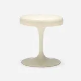 Eero Saarinen, Tulip stool, 1958, enameled aluminum, vinyl