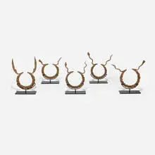Mumuye, Currency torques, set of five, wrought iron