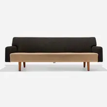 Hans J. Wegner, Sofa, model AP32S, 1956, upholstery, oak