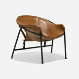 Erik Ole Jørgensen, Lounge chair, model BO 360, 1953, leather, enameled steel