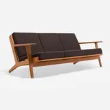 Hans J. Wegner, Sofa, model GE 290/3, 1953, oak, upholstery