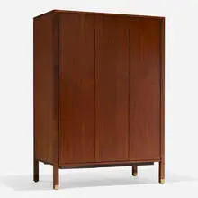 Harvey Probber, Cabinet, c. 1965, mahogany, brass