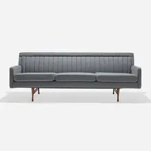 Paul McCobb, Symmetric Group sofa, 1962, upholstery, mahogany