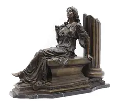 Jean-Baptise Carpeaux, Untitled, on a shaped black marble base