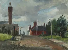 Alfred Ackrill, Untitled, oil on board 30 x 40.5cm