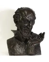 Arthur Barney Seale, Untitled, a patinated bronze bust modelled as a bearded man