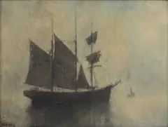 John Crampton Walker, Untitled, oil on canvas 54 x 73cm